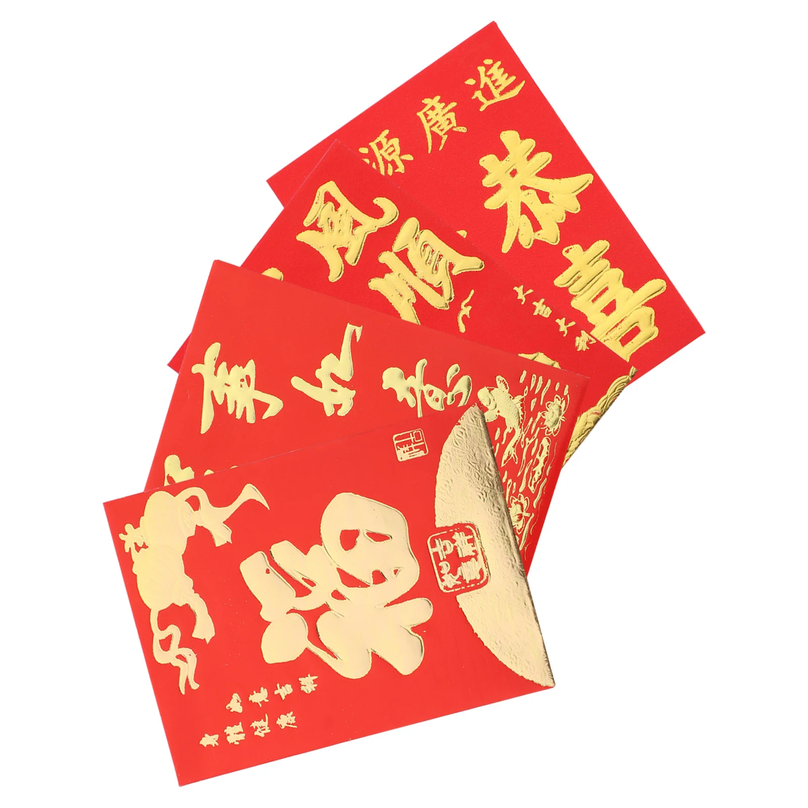 

160Pcs Chinese New Year Red Envelopes Spring HongBao Money Pocket Paper Red Packet Spring Festival Money pouches Dragon