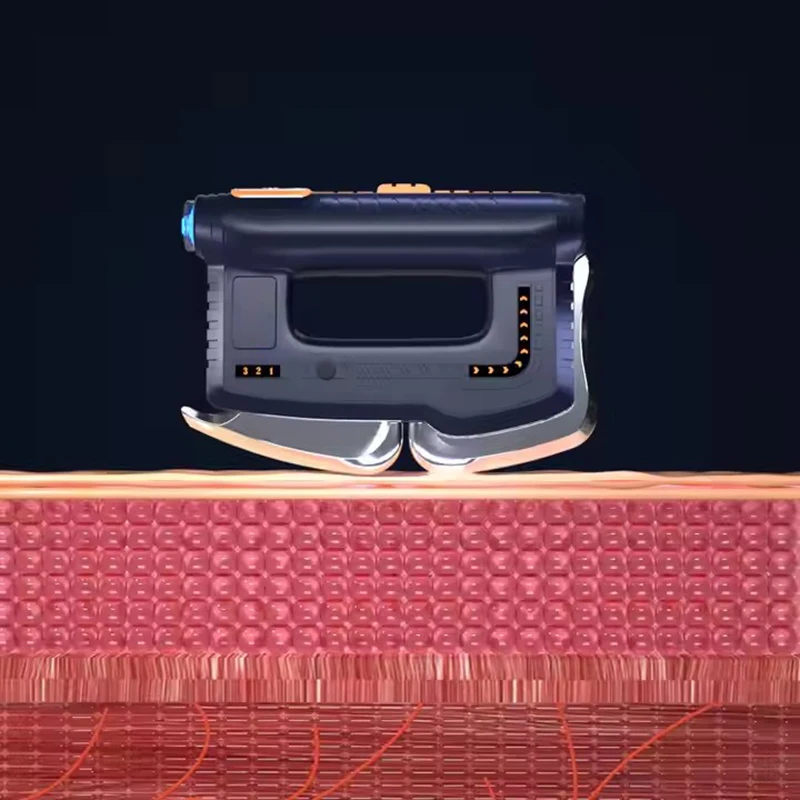 Fascia Gun Gua Sha Scraping Myofascial Massage Machine EMS Red Light Therapy Heated Muscle Scraper with Heating Back Massager