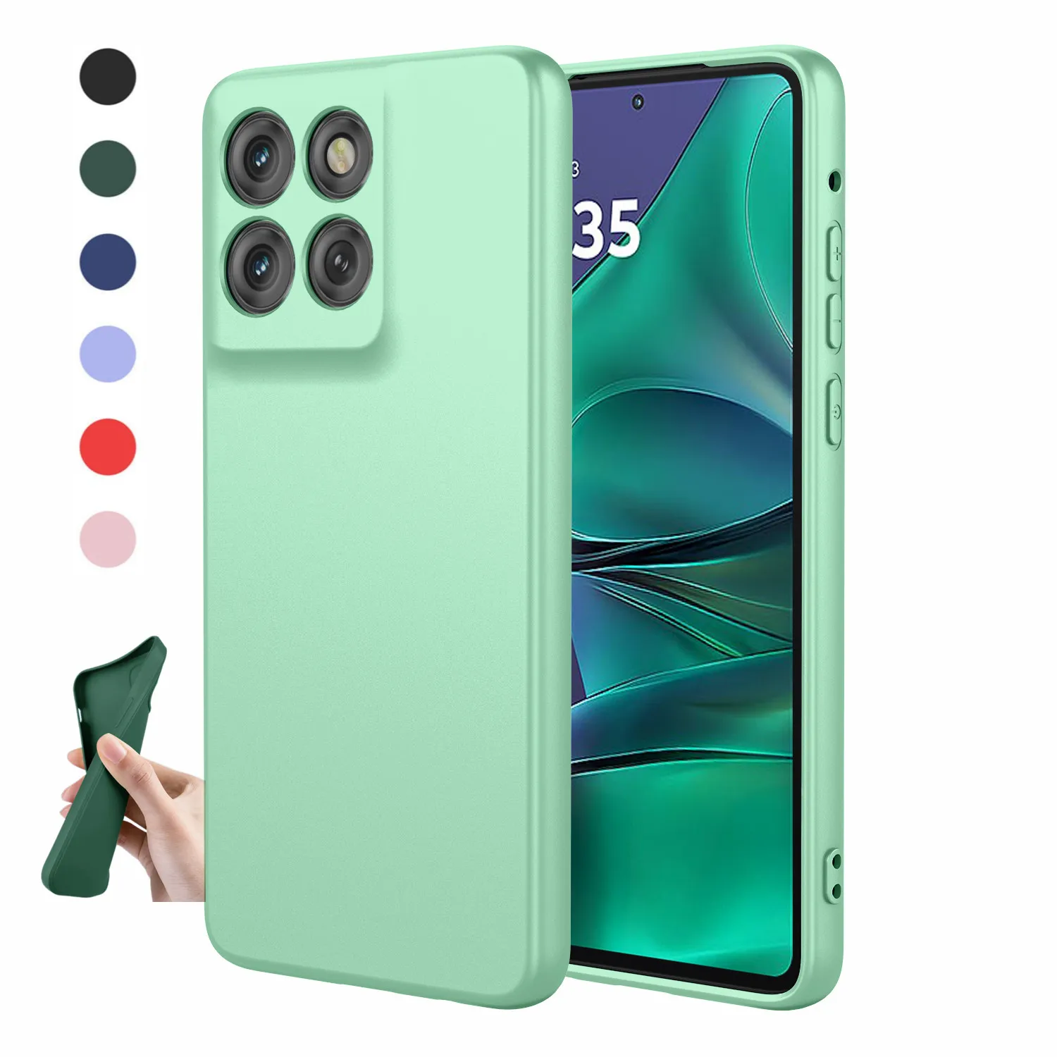 Liquid Silicone TPU Protective Phone Case - Flexible Bumper Cover