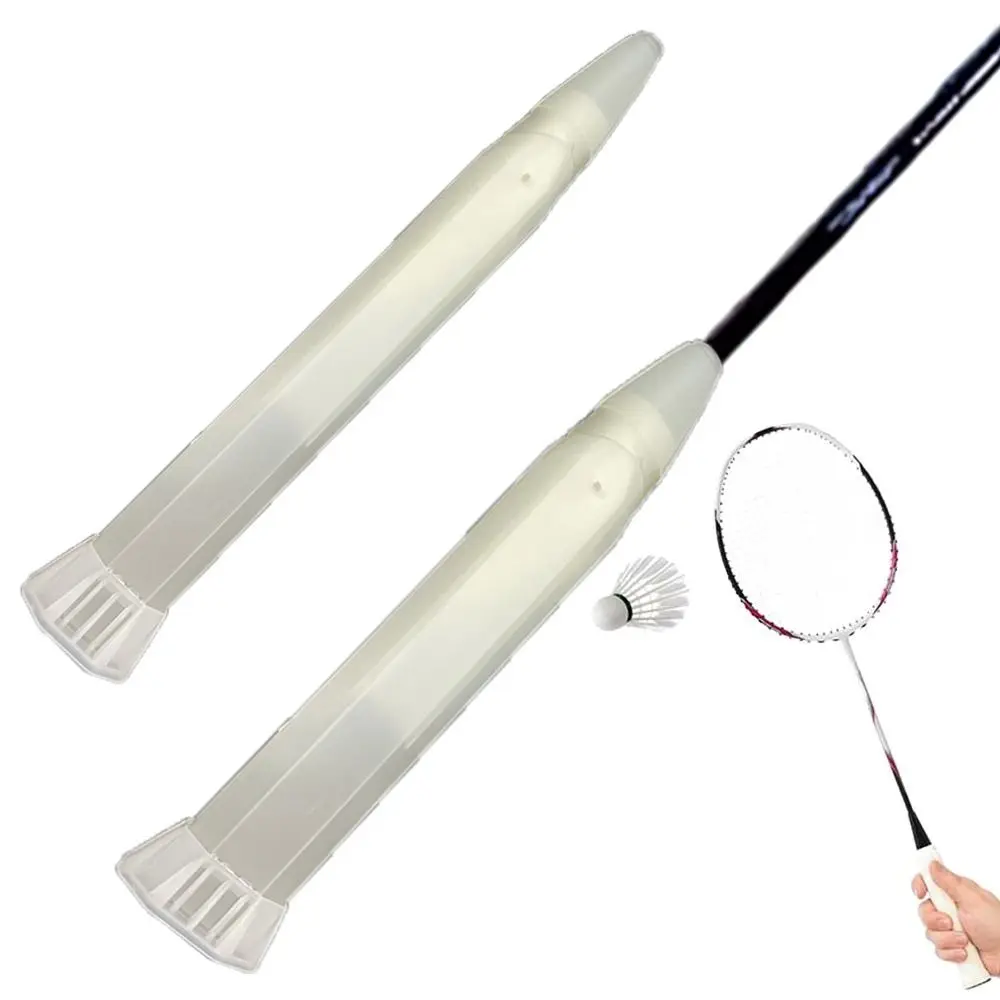 투명 밀봉 콘 엔드 캡 댐퍼 커버 라켓 서스펜션 핸들 충격 흡수 배드민턴 라켓 그립