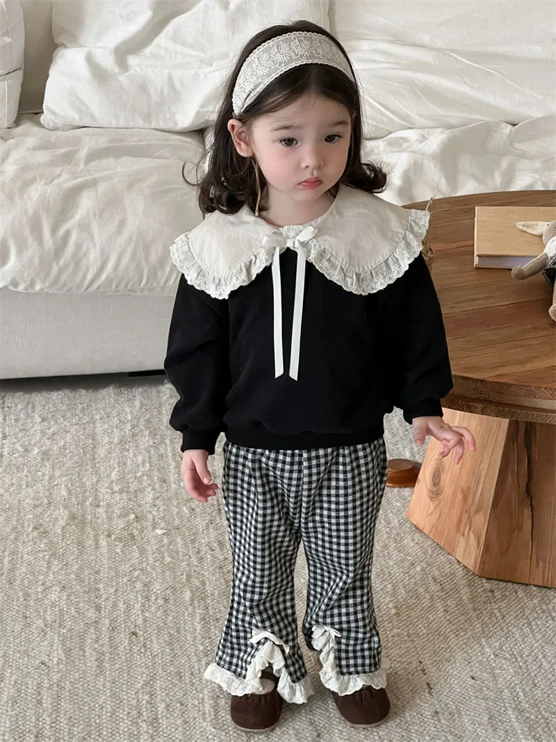 Autumn Baby Hoodie and Pants Set for Girls