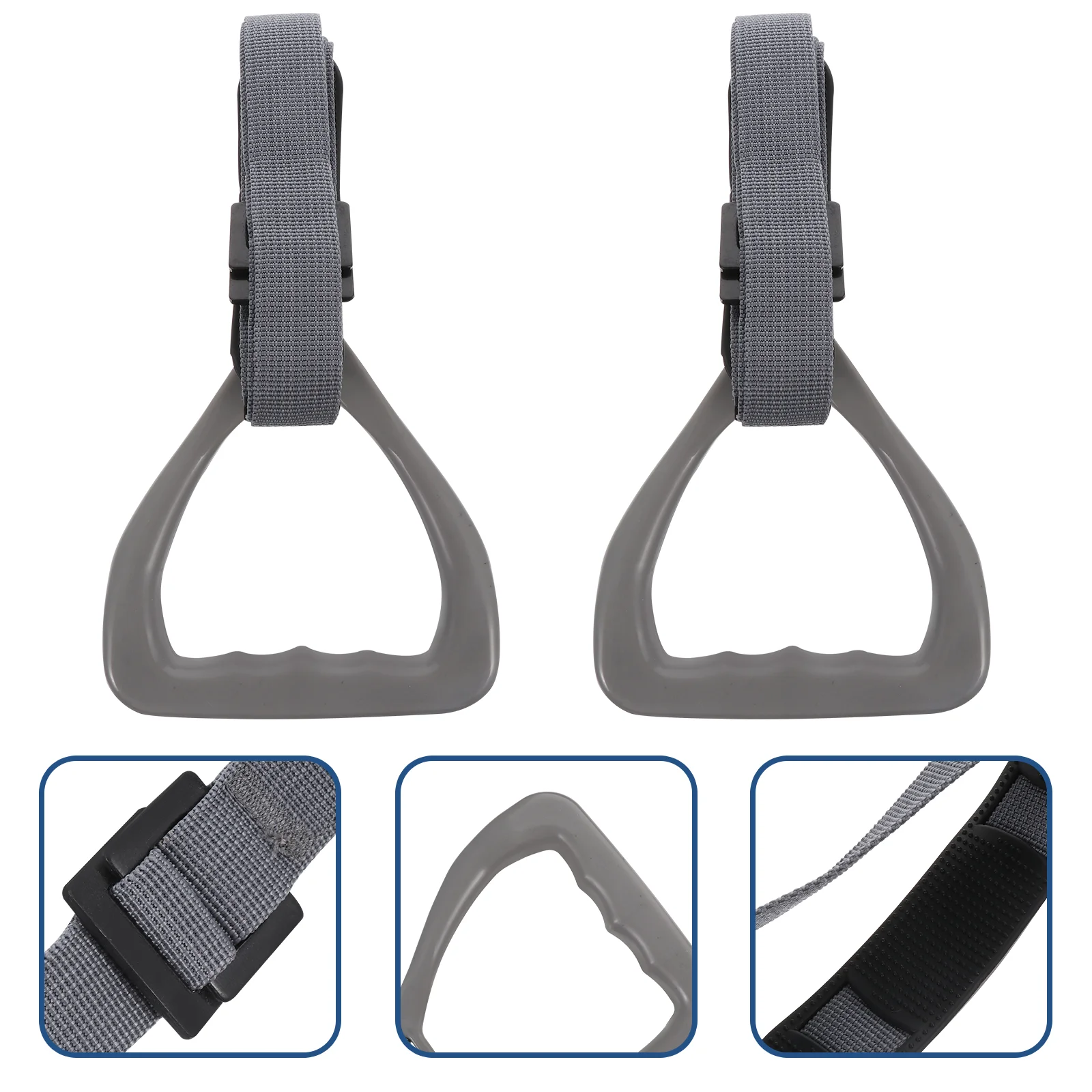 

2 Pcs Handle Ring Fitness Equipment Gym Rings Cervical Spine Premium Gymnastic High-strength Abs Training Supplies