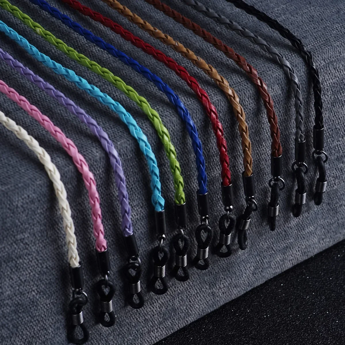 Leather-Thick-Twist-Sunglasses-Lanyard-Glasses-Strap-Rope-Outdoor ...