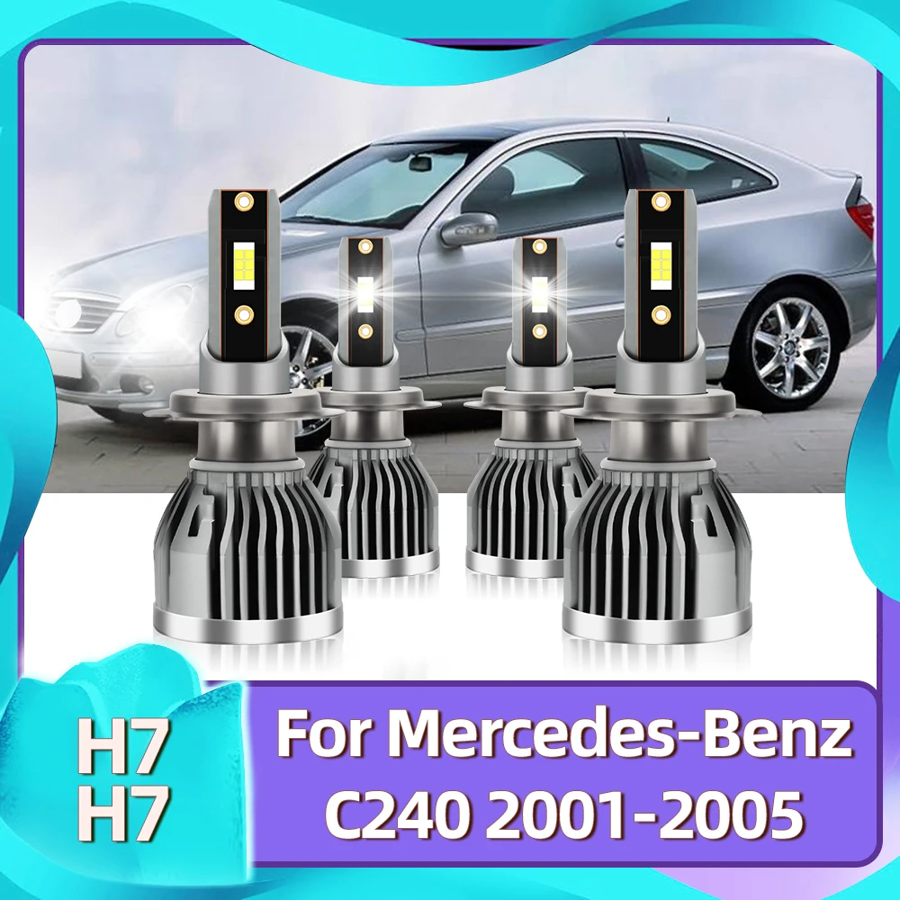 

LSlight светодиодный 110W фары CSP Turbo фары для Mercedes-Benz C240 седан универсал V6 замена на год 2001 2002 2003 2004 2005