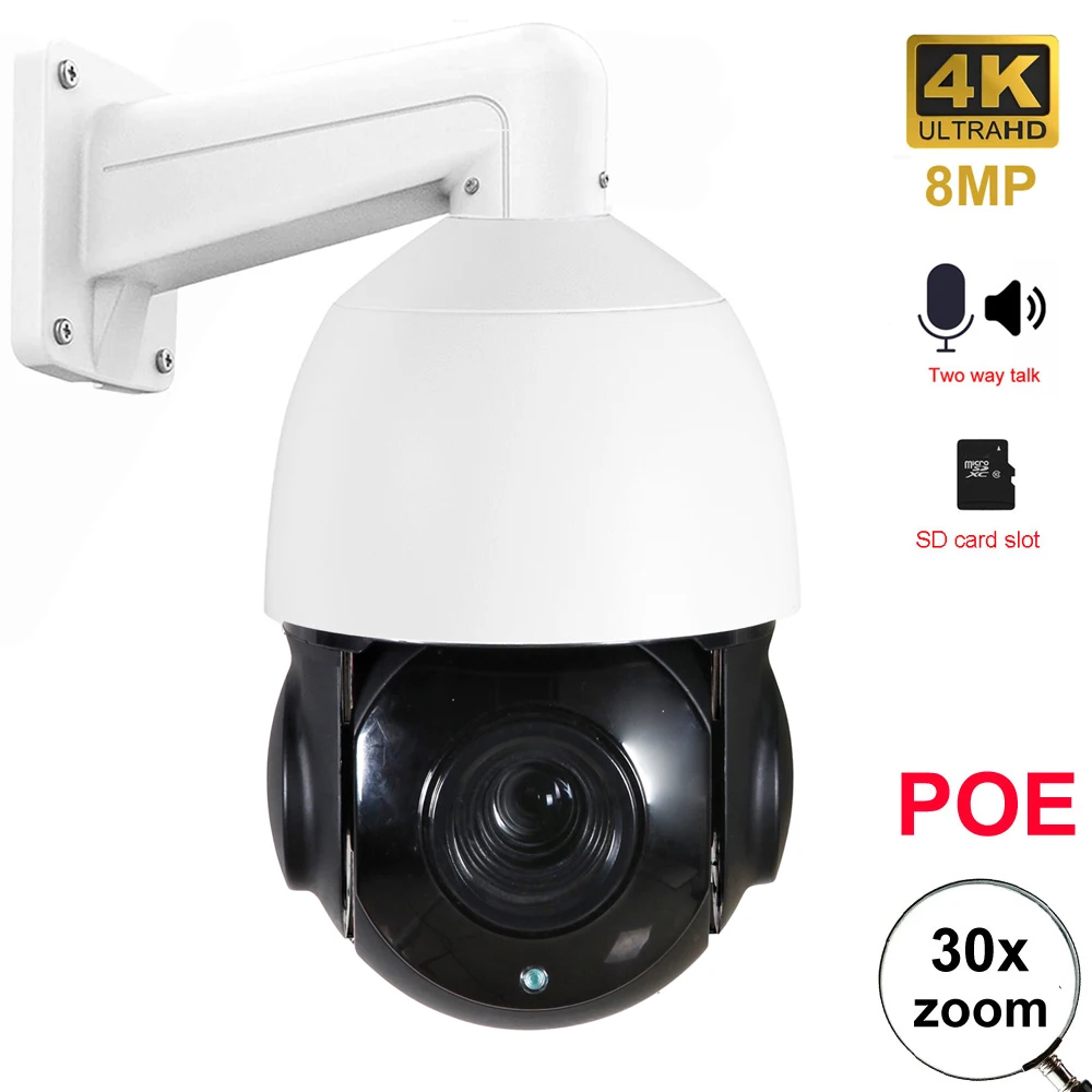 Onvif-Compatibile Imx415 Hikvision-Compatibile 4K 8Mp 5Mp 2Mp Outdoor Poe Ip Ptz Cam Speed Dome Camera 30X Zoom Ptz Ip Camera Ir