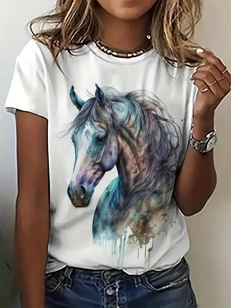 Summer Horse T-shirt Image 4