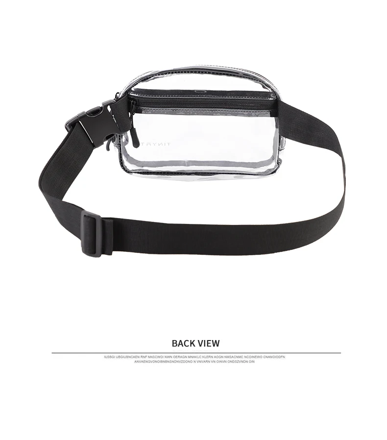 TINYAT Klar Taille Tasche Frauen Geldbörse Große Telefon Fanny Pack Sport Reise Damen Gürtel Tasche Pouch Transparente PVC Banana Bum tasche – Detail 16
