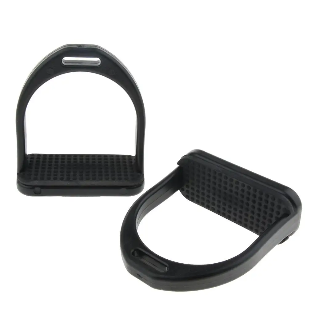 Kids Shock Absorbing Balance Stirrups Horse Riding Rubber Treads Stirrups