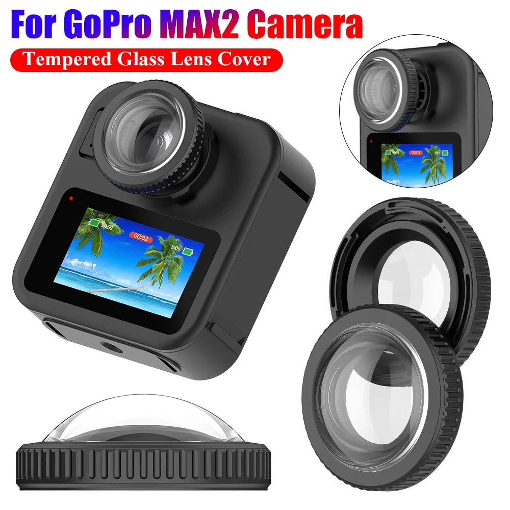 Protège objectif GoPro MAX 2 verre trempé 2 pièces