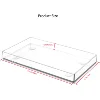 Acrylic Rectangular Transparent Tray For Makeup, Washing, Storage, Kitchens, Fruits, Snacks, And Various Uses 2