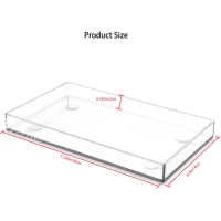 Acrylic Rectangular Transparent Tray For Makeup, Washing, Storage, Kitchens, Fruits, Snacks, And Various Uses 2