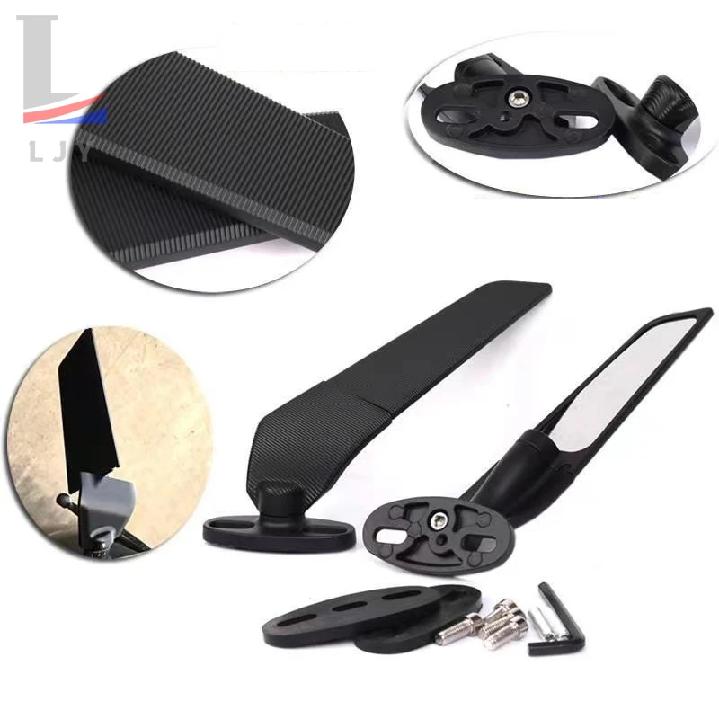 For yamaha YZF R1 YZFR1 YZF-R1M R1M  Motorcycle CNC rearview mirror fixed wing 4