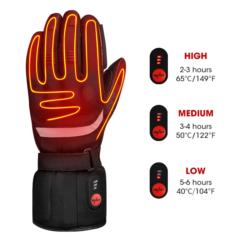 SNOW DEER Heated Gloves For Men Women Winter Rechargeable Electric  Motorcycle Heating Glove Thermos Touch Screen Warm Hand Ski - AliExpress