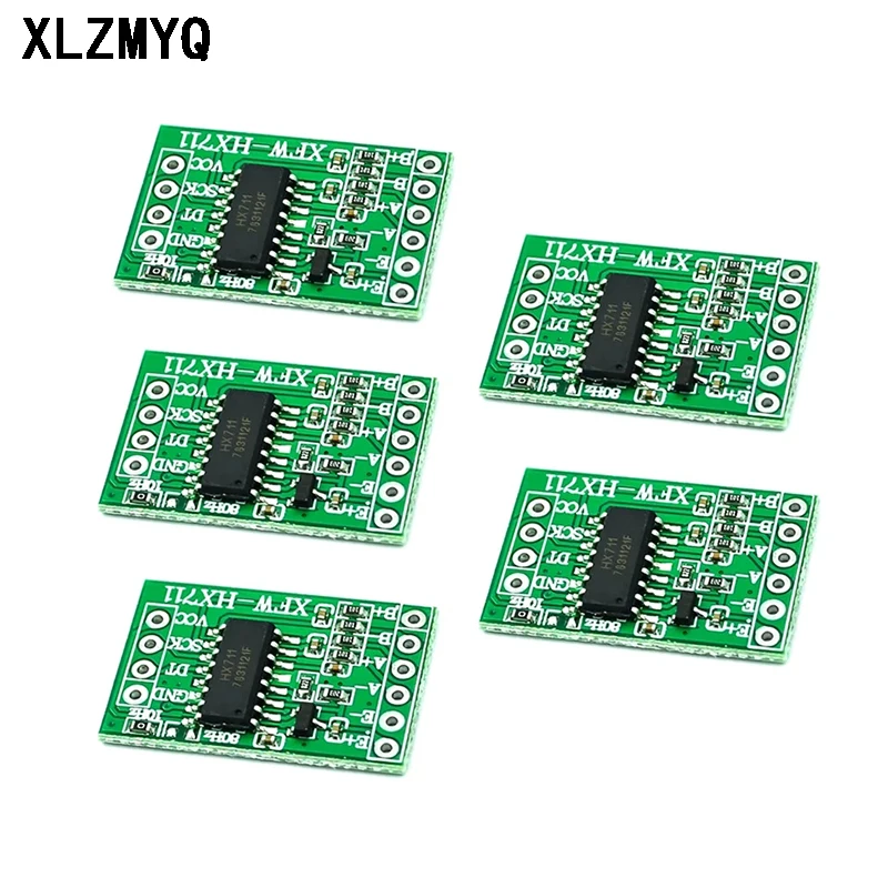 

5pcs HX711 Weighing Sensor Module AD Weight Pressure Sensor Mini Standard Dual-Channel Dedicated 24-bit Precision Sensors Module