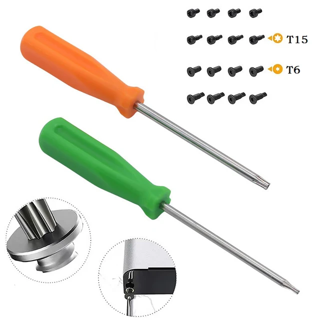 16Pcs Security Screws Ring Doorbell Magnetic Torx Screwdriver T6