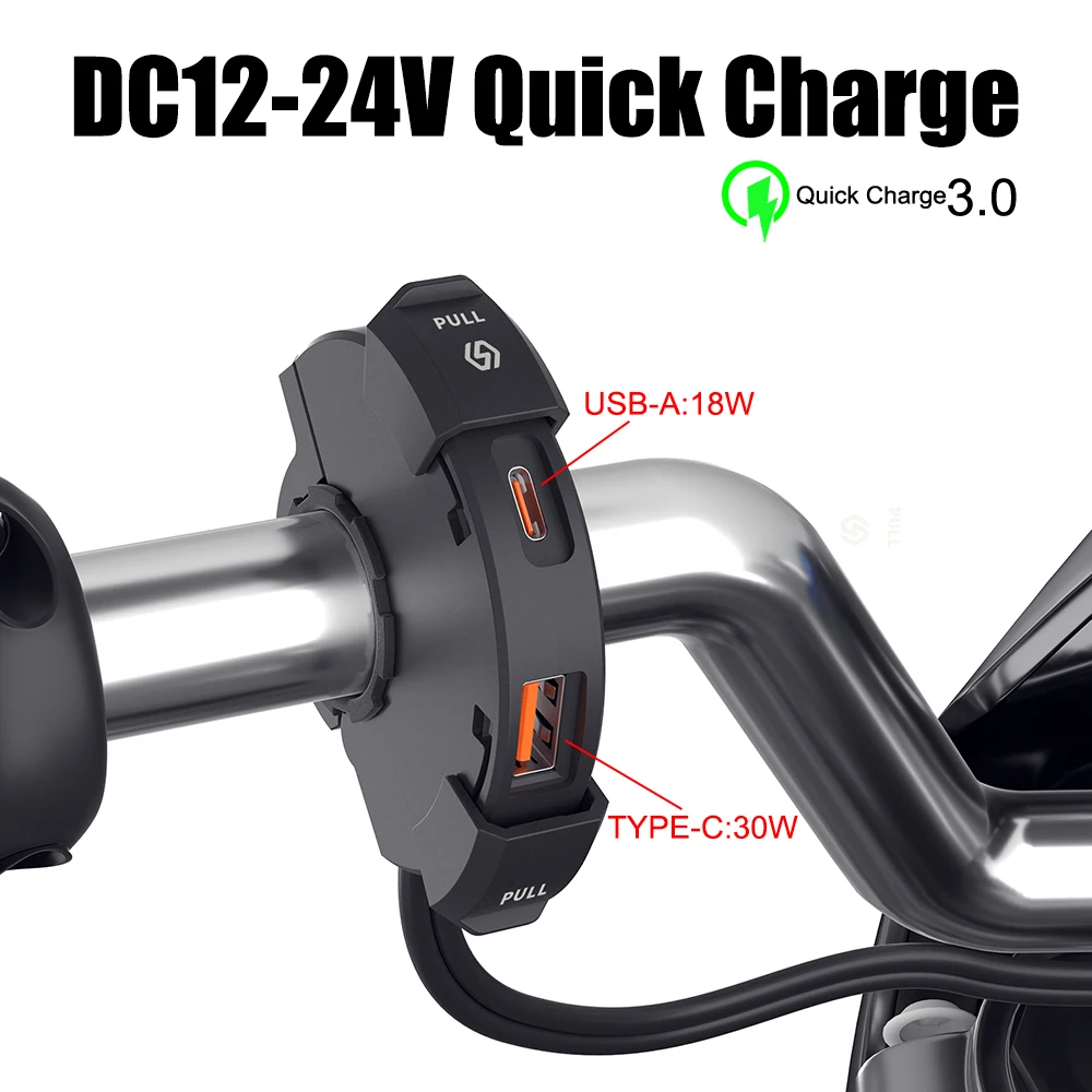 

Зарядное устройство USB Type-C PD + QC3.0 для телефона, 12-24 В