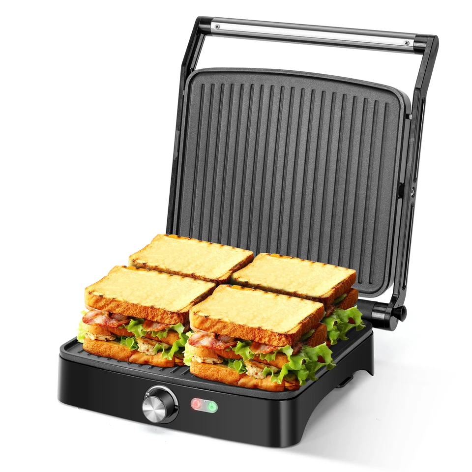 Sandwich Maker, Yabano Toaster and Electric Panini Grill with Non