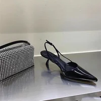 Femmes bout pointu talons chaussures sandales 2025 robe fête mode été pantoufles nouveau marche tongs pompes diapositives 3