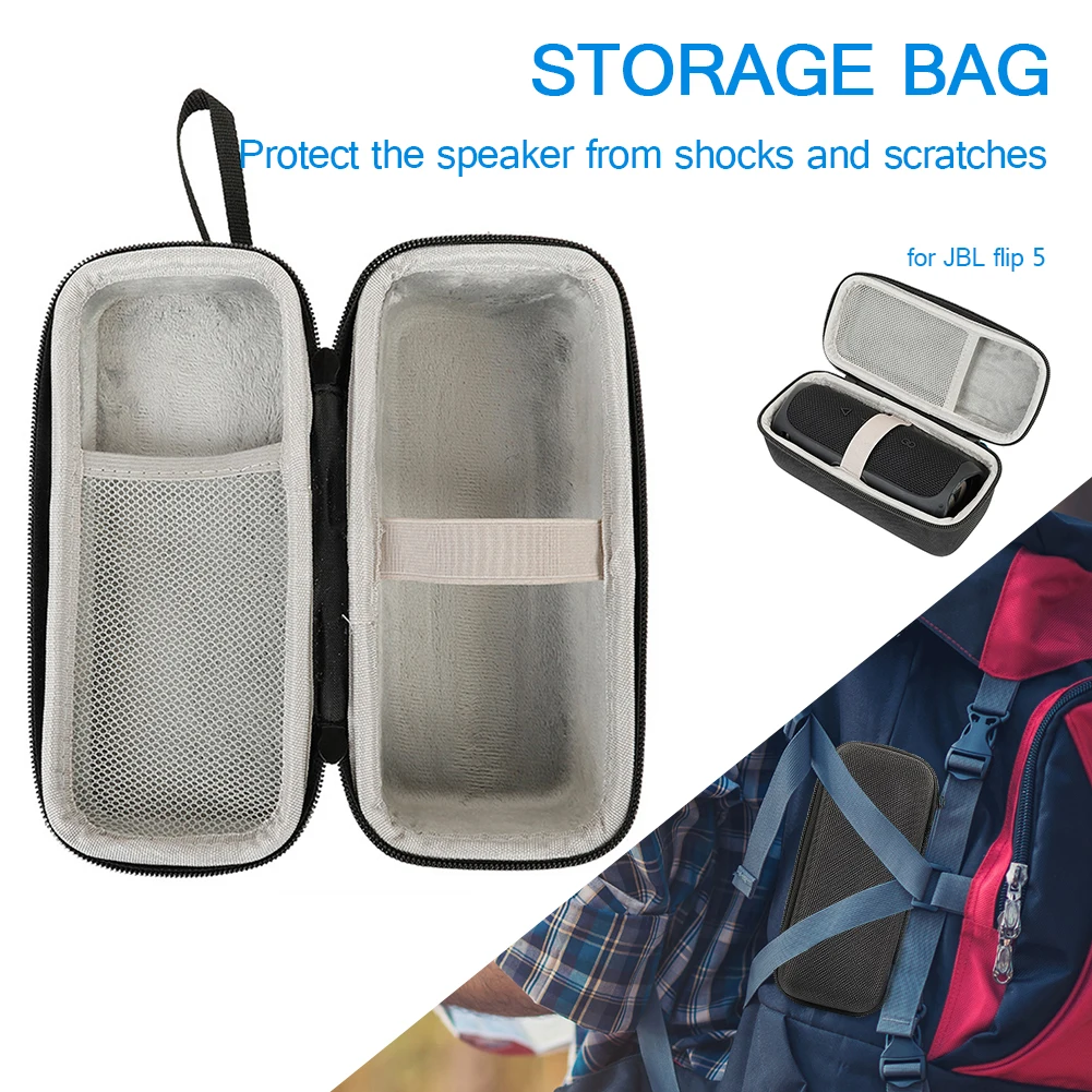 Bluetooth Speaker Storage Bag Hard Shell Protective Carrying Case for JBL Flip 5