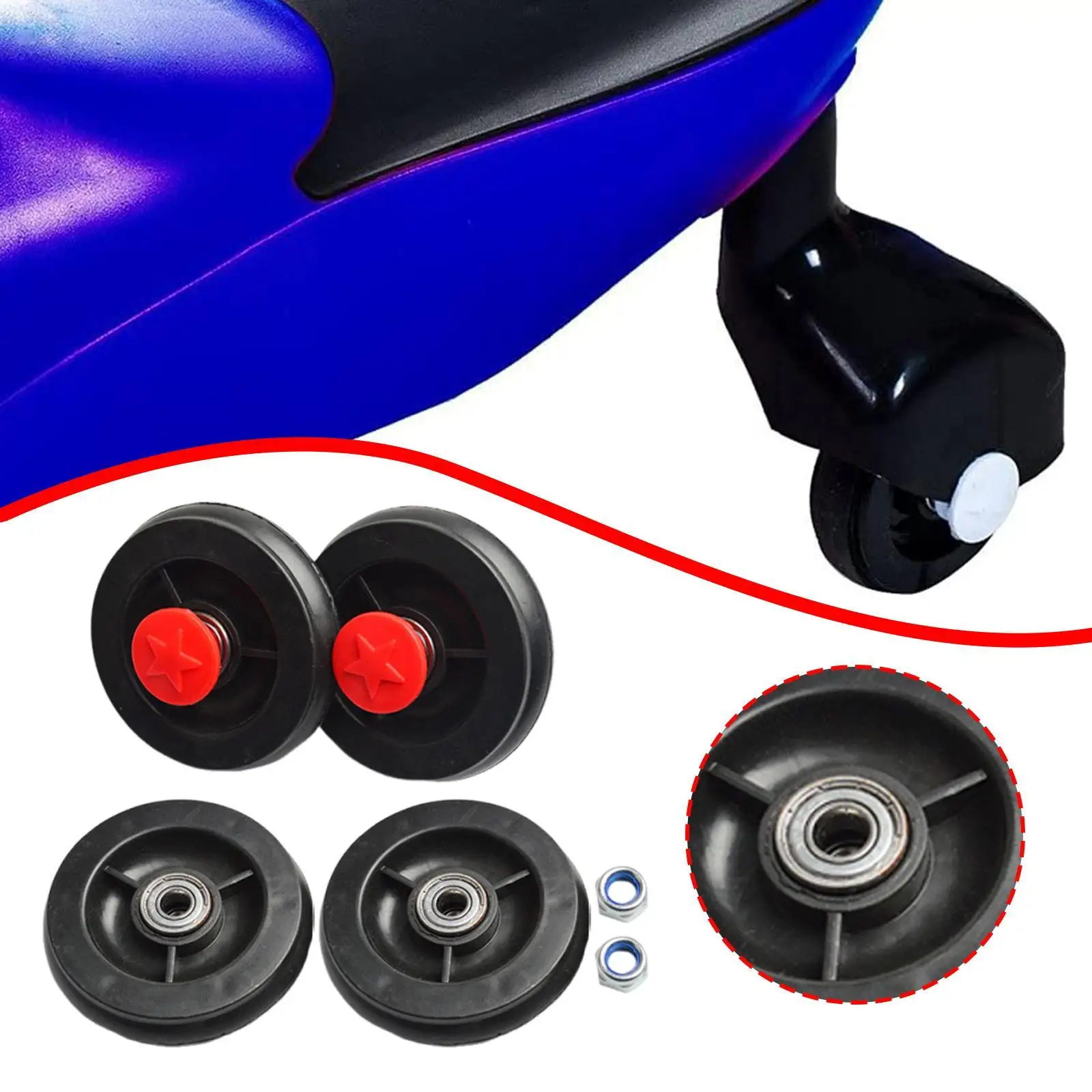 4 Children's Rotating Car Wheels Protect Your Floor And Replace The Front 4 Children's Rotating Car Wheels Protect Your Floor And Replace The Front