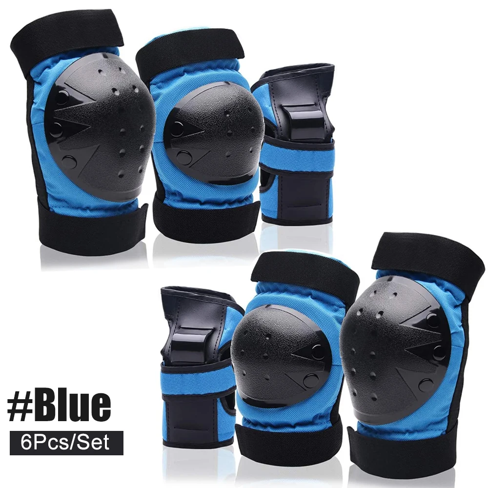 Ultimate Protective Gear Set: 6-Piece Knee, Elbow, and Wrist Pads for Skateboarding, Roller Skating, and Cycling