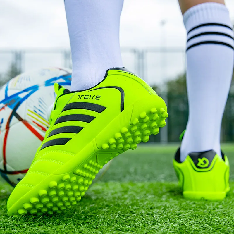 Personality Stylish And Comfortable Boys Girls Training Game Sneakers Indoor Outdoor Lawn Youth Student Soccer Shoes 29-39# - Image 2