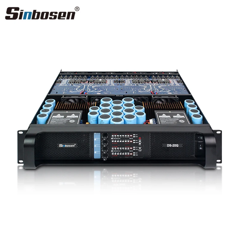Sinbosen 20000q Power Amplifier Professional 2200W * 4 Channels for Subwoofer audio power amplifier