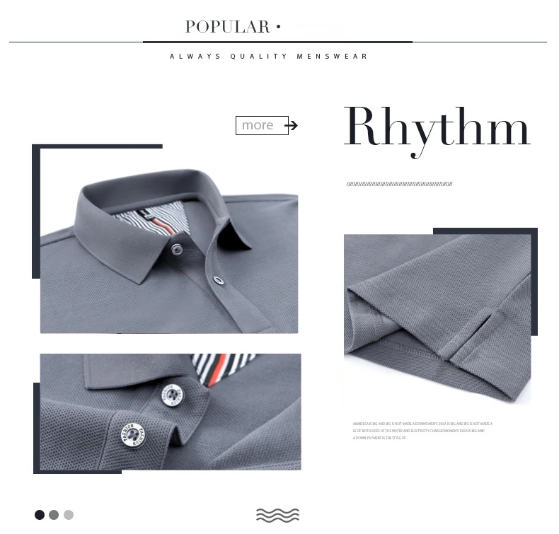 100% pure cotton short sleeved men's polo shirt summer boutique fashion high-quality top solid color collar back striped T-shirt 8 S1b585f0fc121482cab02328c7f429bb1J