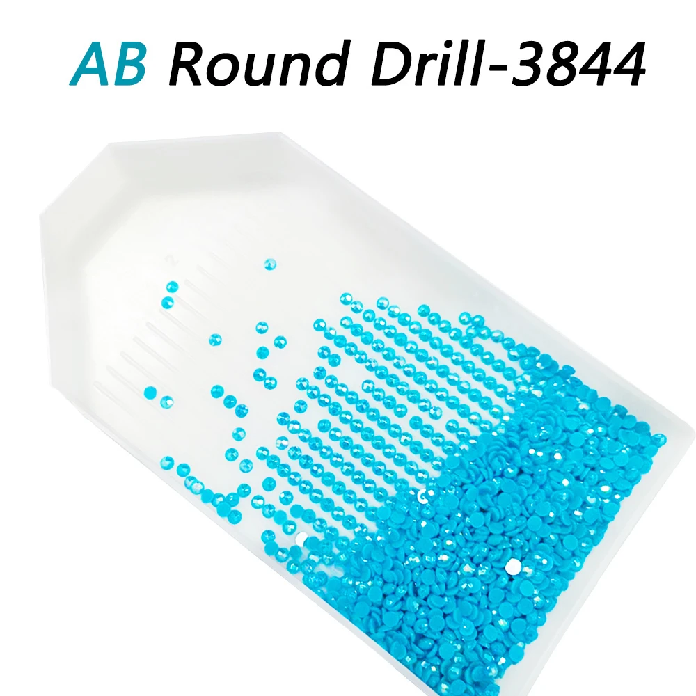 HUACAN AB Round Drill Diamond Painting Rhinestone Mosaic Colorful Stones Resin Embroidery Gift Making