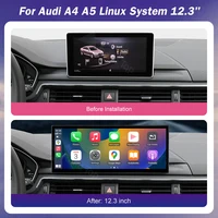 Nouveau Design sans fil CarPlay voiture multimédia pour Audi A4 A5 2016-2019 Support Airplay caméra Radio GPS voiture lecteur écran 1