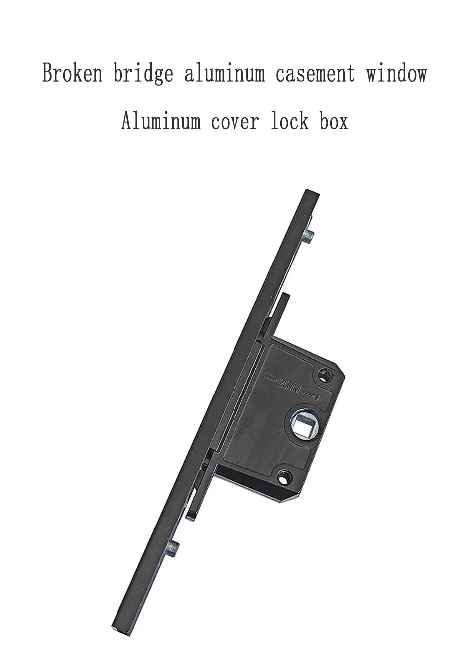 Description Picture 2 of item1PCS Broken Bridge Aluminum Casement Window Aluminum Cover Lock Box Door Window Transmission Lock Body Lock Core Accessories