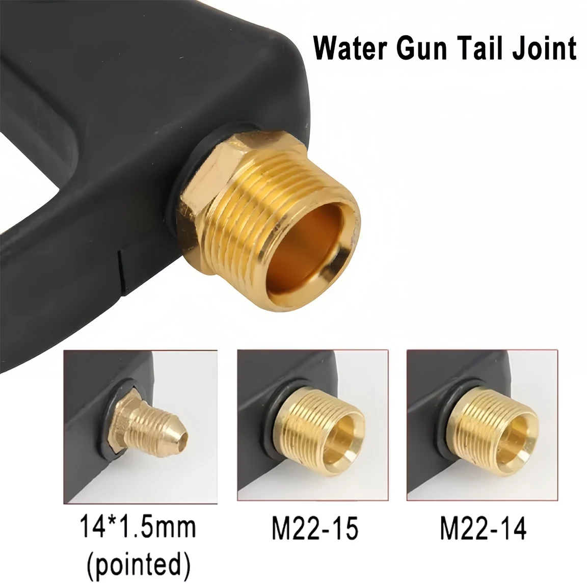 High Pressure Water Gun – M22-14 & M22-15 & 3/8 quick plug  All Copper Spool 4350PSI Multifunctional Home Car Wash Cleaning Gun 4