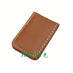 Compact Magnetic Leather Money Clip (8833 brown)