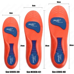 Orthotic Sport Insoles for Flat Feet & Plantar Fasciitis - Shock Absorbing Comfort Inserts (Arch Insole)