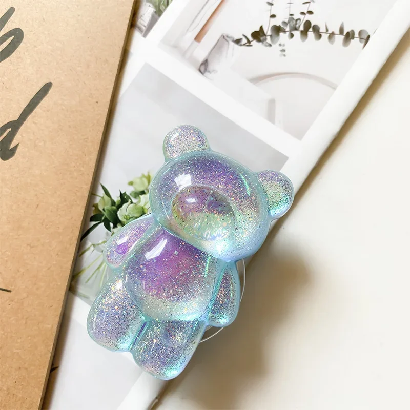 Korea Glitter Bear Phone Holder & Foldable Stand