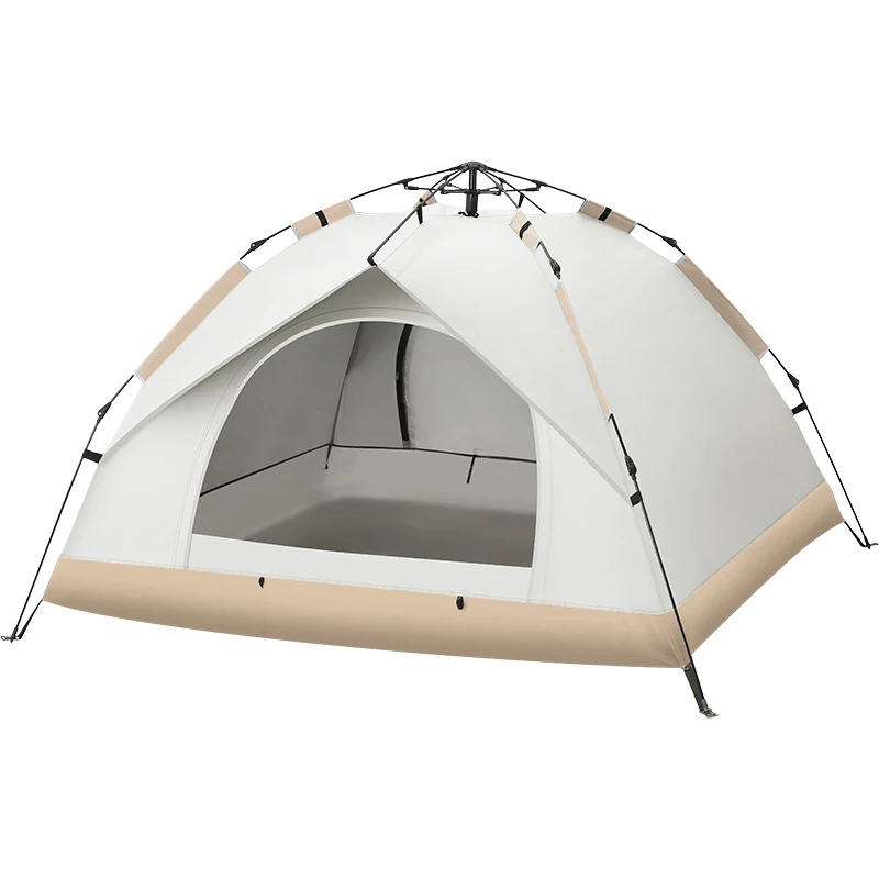 Outdoor Automatic Quick Open Tents 3 4 People Two Door Beach Camping Tent Breathable Rainproof And Sunscreen