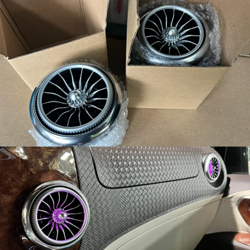 

Fit for Benz Vito EQS V260 V-class Dashboard Turbine Air Outlet Air Conditioning Air Outlet Synchronization 3 Color /64 Color