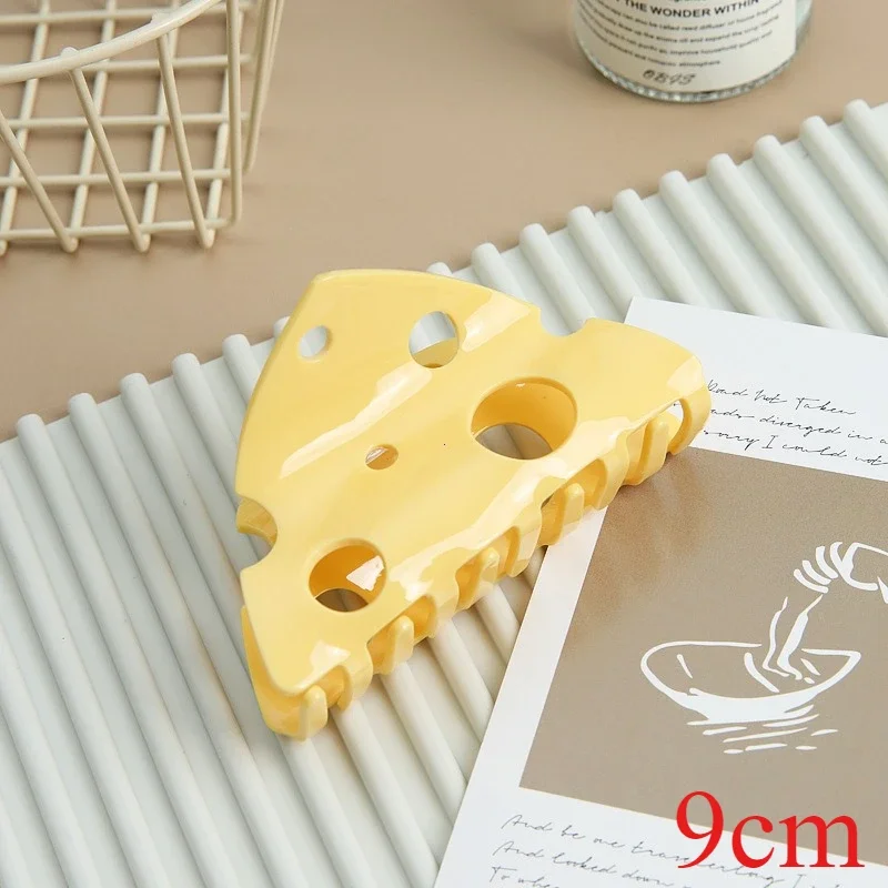 Elegant Solid Color Acrylic Hair Clips - Korean Style Hair Accessories