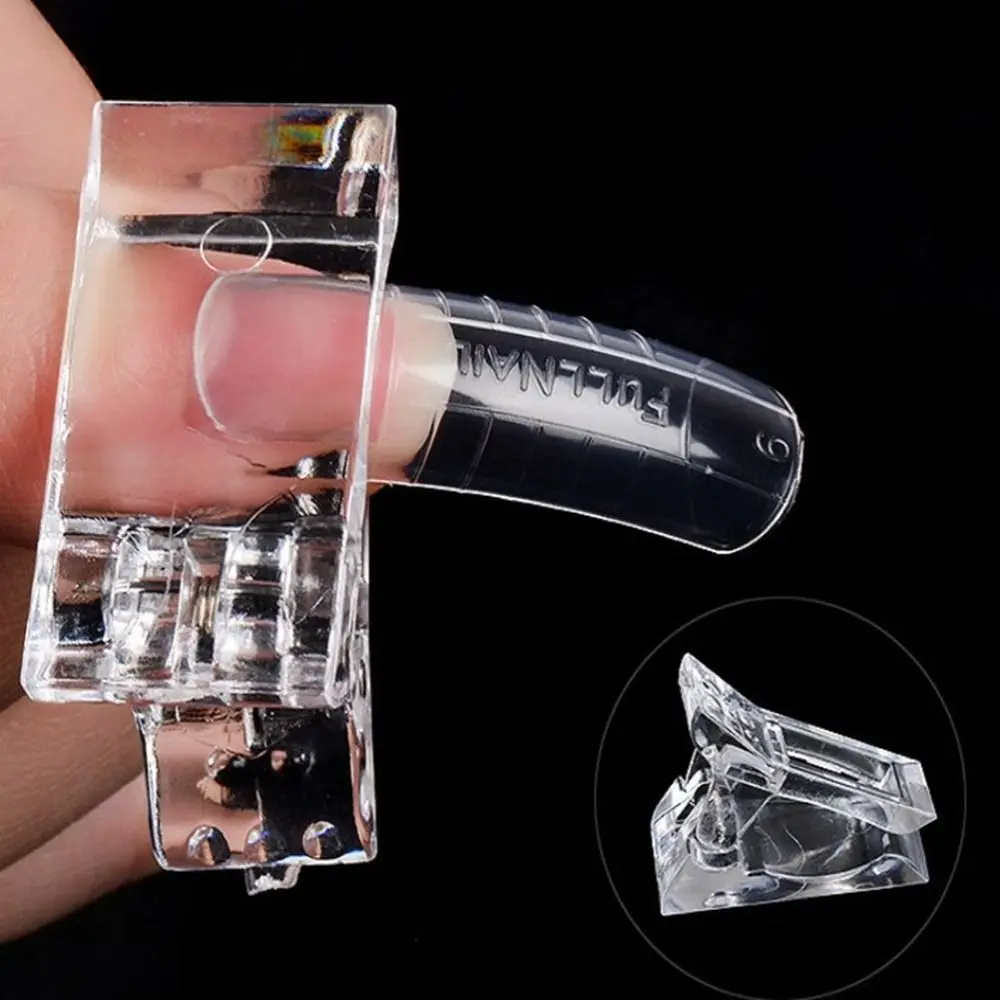 3Pcs Nail Enhancement Crystal Nail Mold Clip Di Fissaggio Prototipazione Rapida Stampo Gel Uv Fai Da Te Nail Repair Extension Clip Strumenti Per Manic