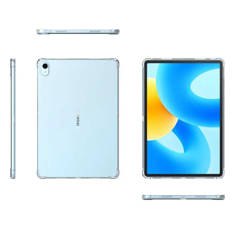 For Huawei MatePad 11.5 2023 Case Transparent Air-bags Soft Silicone TPU Protection Shockproof Capa Fundas Shell For BTK-W00