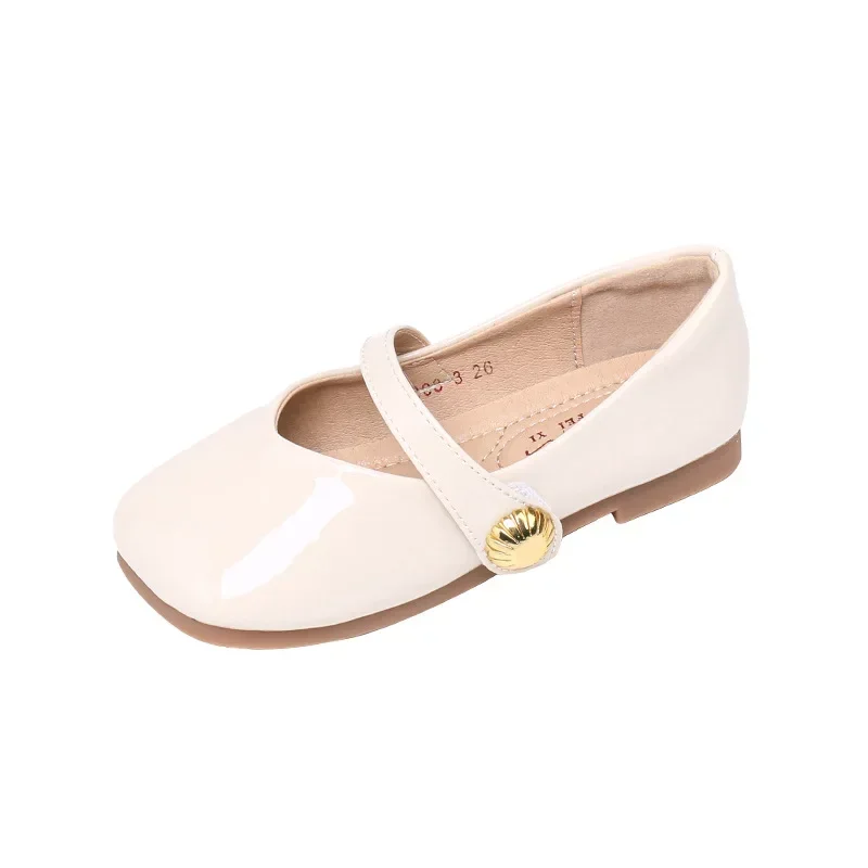 Zapatos Niña Girl Leather Shoe New Red Princess Shoes Summer Flat Sole Single Shoe Mary Jane Shoe Lolita Shoes Girl Kids Shoes 6