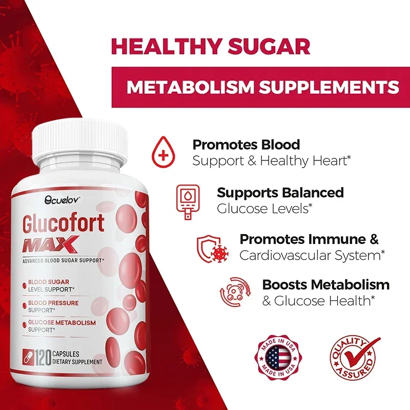 Glucofort Max Capsules Blood sugar level support general health immune support metabolism blood pressure support
