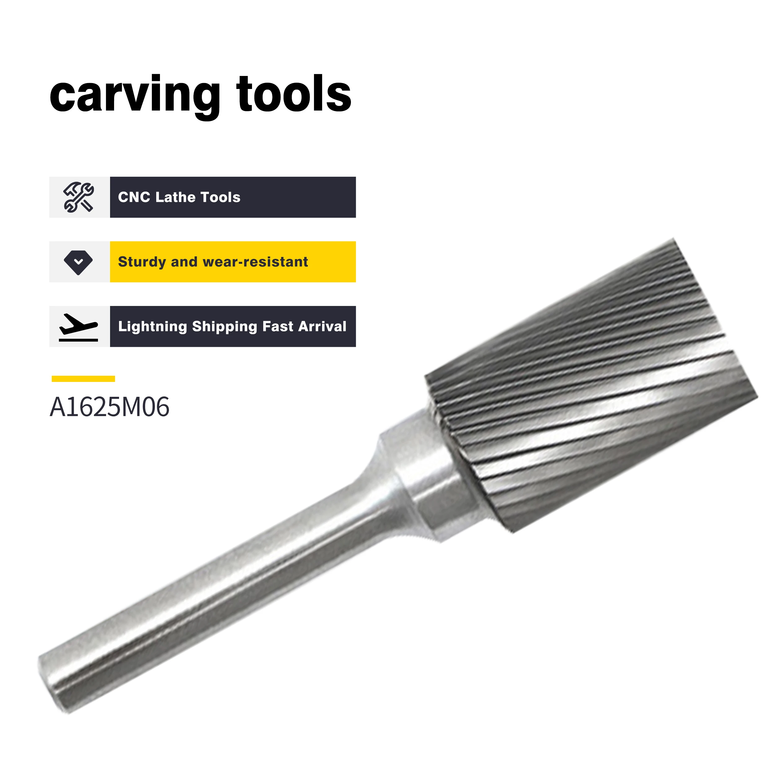 Carbide Rotary File Metal Cylindrical Tungsten Steel Grinding Head A/AE/AX/AEX 6mm Single And