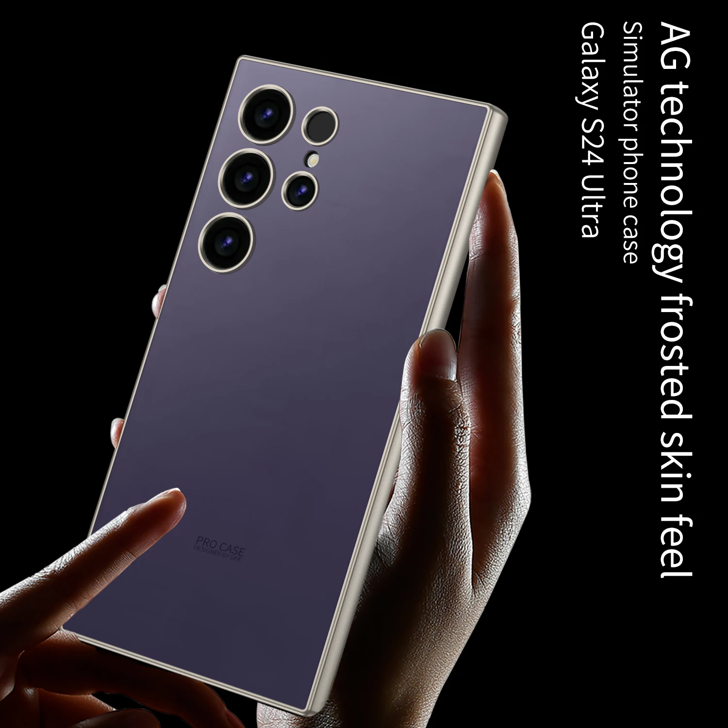 Original Phone Body Case For Samsung Galaxy S24 Ultra Case Fashionable Solid Color Skin Feel AG Shell S24Ultra Protective Covers