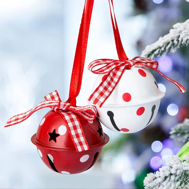 1Pcs Super Big Jingle Bells Iron Christmas Bell For Festival Party Christmas  Tree Bells Decoration DIY