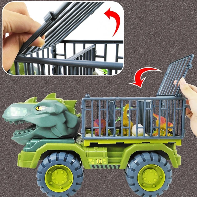 Kids Dinosaur Car Toy  Big Size Dinosaur Transport Cars for Boys Jurassic World Game Interactive Montessori Toys for Toddlers 3