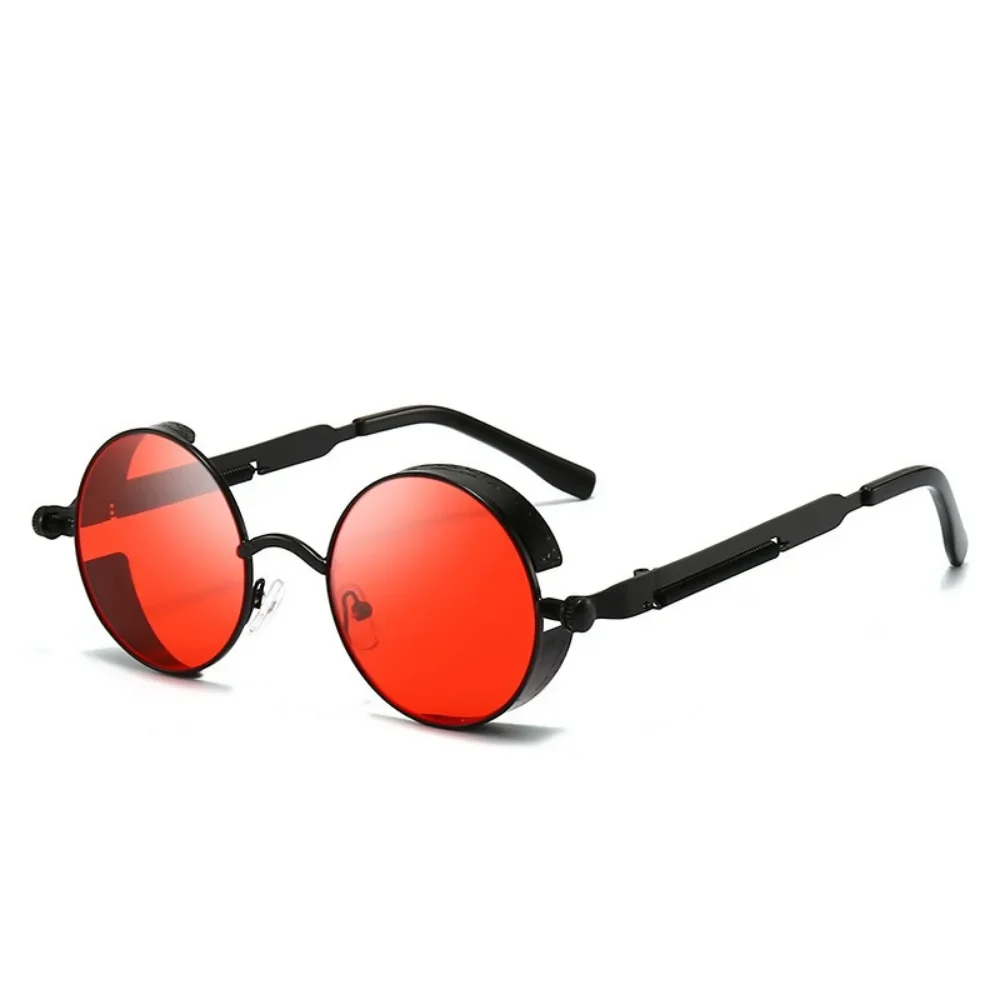 Metal Steampunk Sunglasses Men Women Fashion Round