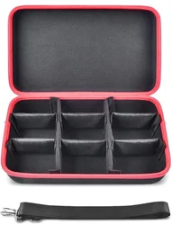 Extra Large Battery and Charger Hard Carrying Case - Durable Storage Organizer (Black)