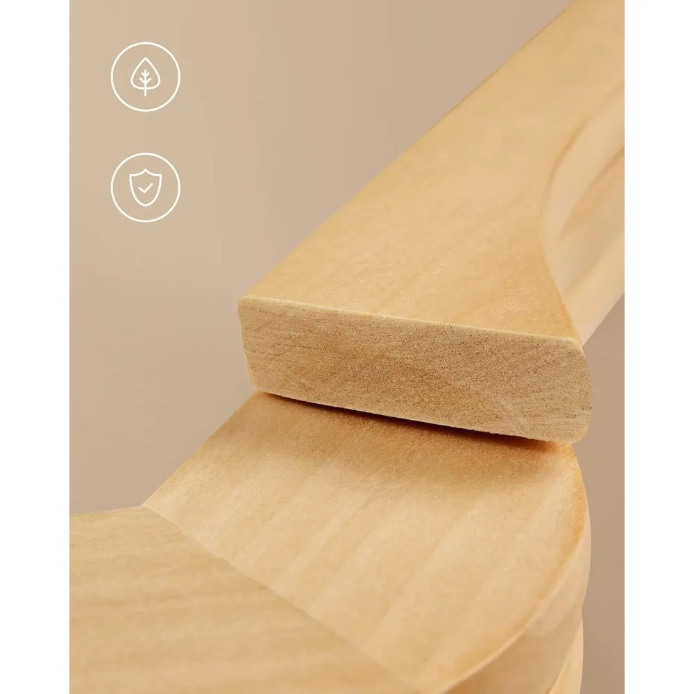 Wooden Coat Hanger Solid Wood Hangers Non-Slip Clothes Hangers Notches in Shoulder Area 360&deg; Rotating Hook 10pcs clothes hanger storage hanger