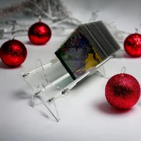 Acrylic Risers for Display Stand Holder Versatile Shelf Showcase Rack For Books Albums And Records Home Accessories 2